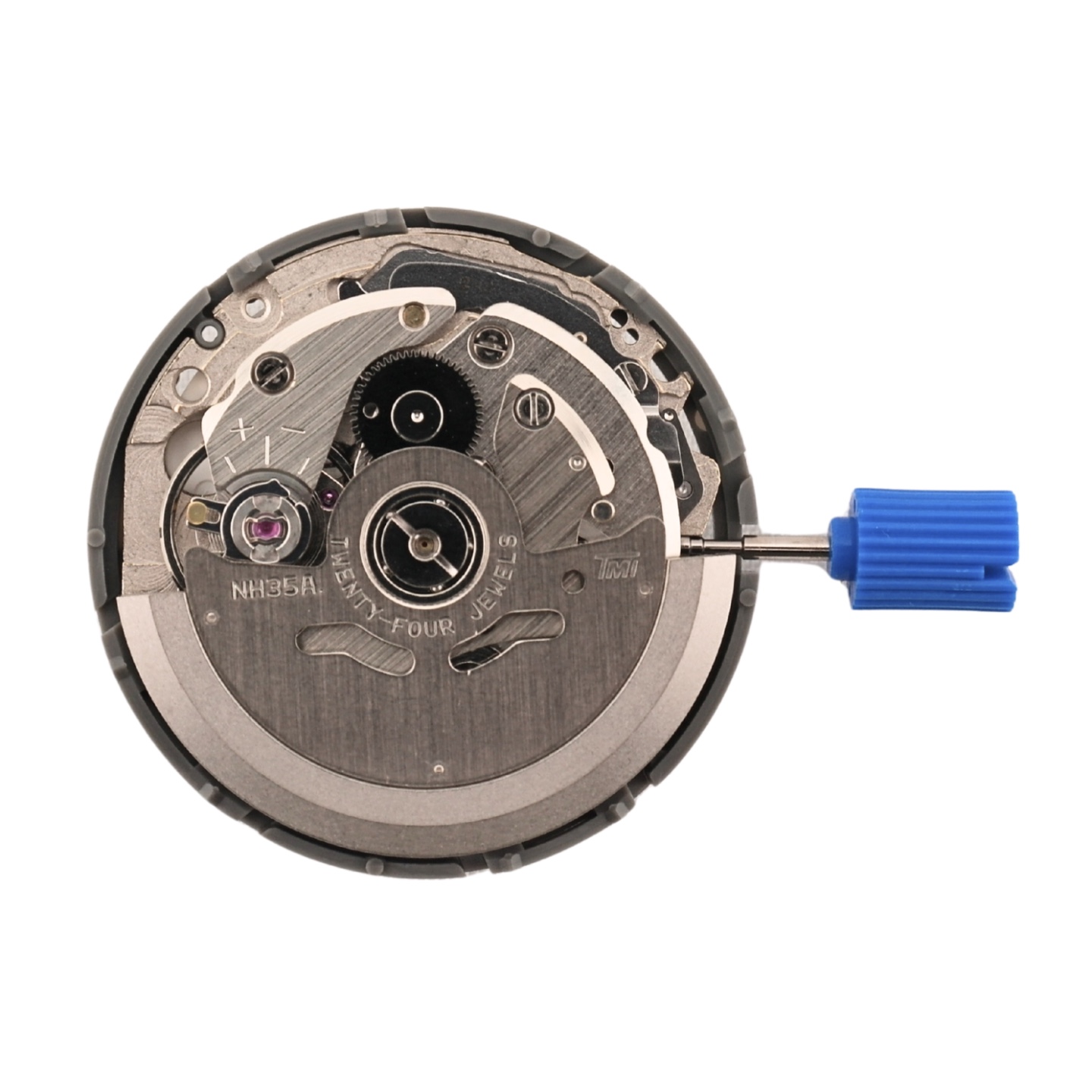 TMI NH35A automatic movement viewed from the rotor side